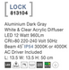 Вуличний стовпчик Nova Luce 813104 LOCK, Dark Gray