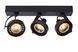 Стельовий точковий світильник Lucide DORIAN LED Dim to warm GU10 (ES111) 3x12W 2200K/3000K Black, BLACK, Чорний, Чорний