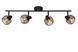 Стельовий точковий світильник Lucide MAREN 4xE14 Black, BLACK, Чорний, Чорний