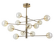Люстра Ideal Lux EQUINOXE SP12, Brass\Amber