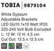 Гіпсовий врізний світильник Nova Luce 9879104 TOBIA 1, White