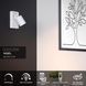 Бра Lucide NIGEL LED Dim to warm GU10 1x5W 2200K/3000K With USB charging point White, WHITE