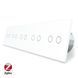 Умный сенсорный ZigBee выключатель 10 сенсоров (2-2-2-2-2) Livolo белый стекло (VL-C710Z-11)