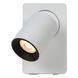 Бра Lucide NIGEL LED Dim to warm GU10 1x5W 2200K/3000K With USB charging point White, WHITE