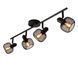 Стельовий точковий світильник Lucide MAREN 4xE14 Black, BLACK, Чорний, Чорний