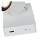 Бра Lucide NIGEL LED Dim to warm GU10 1x5W 2200K/3000K With USB charging point White, WHITE