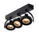 Стельовий точковий світильник Lucide DORIAN LED Dim to warm GU10 (ES111) 3x12W 2200K/3000K Black, BLACK, Чорний, Чорний