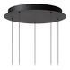 Подвесной светильник Lucide CALINA &Oslash; 42 cm LED Dim. 5x8,2W 2700K Black, BLACK, Опал, Опал