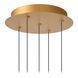 Подвесной светильник Lucide DILENKO &Oslash; 31 cm LED Dim. 5x3,5W 2700K Matt Gold / Brass, Matt Gold / Brass