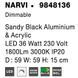 Стельовий світильник Nova luce NARVI Black