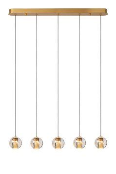 Підвісний світильник Lucide DILENKO LED Dim. 5x3,5W 2700K Matt Gold / Brass, Matt Gold / Brass
