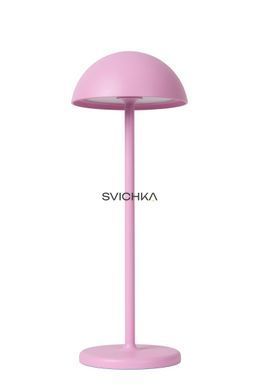 Акумуляторна настільна лампа для дому та вулиці Lucide JOY Battery pack/batteries &Oslash; 12 cm LED Dim. 1x1,5W 3000K IP54 Pink, Pink