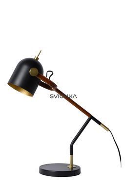 Настільна лампа Lucide WAYLON 1xE27 Black, BLACK, Чорний