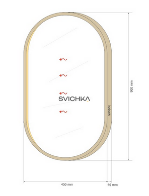 Зеркало с подсветкой Babich Studio Mirror