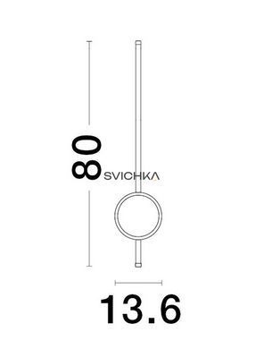 Настінний світильник Nova Luce CLOCK 80, Black
