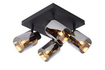 Стельовий точковий світильник Lucide ALION 4xE14 Black, BLACK