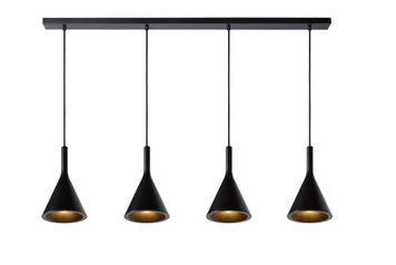 Підвісний світильник Lucide GIPSY 4xE27 Black, BLACK, Чорний