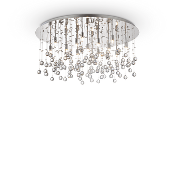 Стельовий світильник Ideal Lux Moonlight 077819, Хром, Прозорий