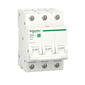 Автоматичний вимикач RESI9 Schneider Electric 40 А, 3P, крива С, 6кА