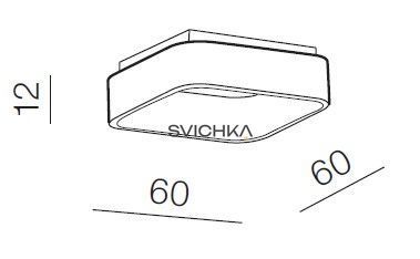 Стельовий світильник Azzardo SOLVENT S 60, White