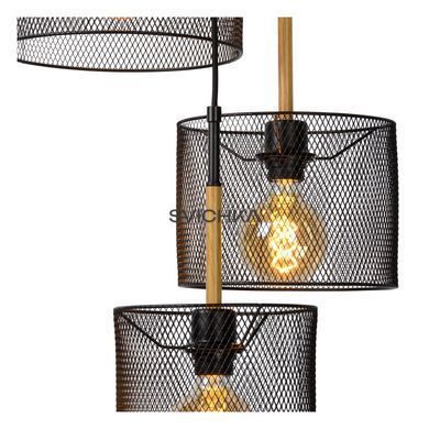 Підвісний світильник Lucide BASKETT 3xE27 Black, BLACK, Чорний, Чорний