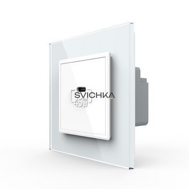 Розетка USB Type-C з Power Delivery 45W Livolo білий (VL-C7-FCUC-2WP)