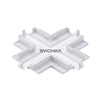 Заглушка для Х-подібного з`єднання для врізного треку KLOODI KDTR-RL265 WH, біла, Білий