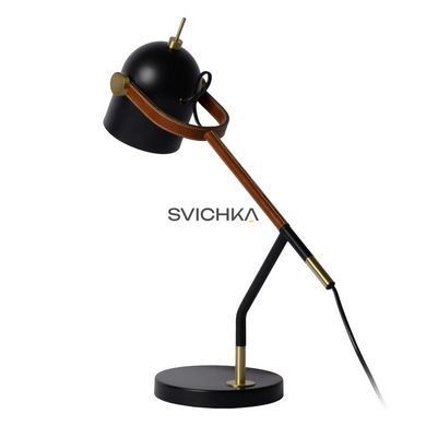 Настільна лампа Lucide WAYLON 1xE27 Black, BLACK, Чорний