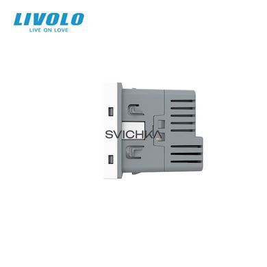 Механизм электрическая розетка с USB Type-C Power Delivery 18 Вт Livolo
