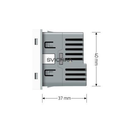 Механизм электрическая розетка с USB Type-C Power Delivery 18 Вт Livolo