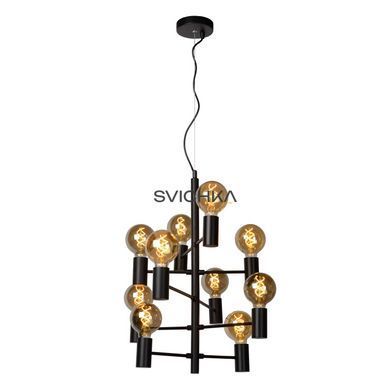 Підвісний світильник Lucide LEANNE &Oslash; 65 cm 10xE27 Black, BLACK
