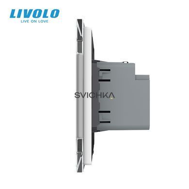 Розетка USB Type-C з Power Delivery 45W Livolo білий (VL-C7-FCUC-2WP)