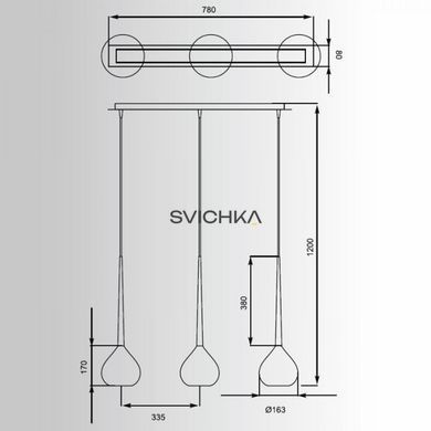 Підвісний світильник Zuma Line LIBRA 3L, Red
