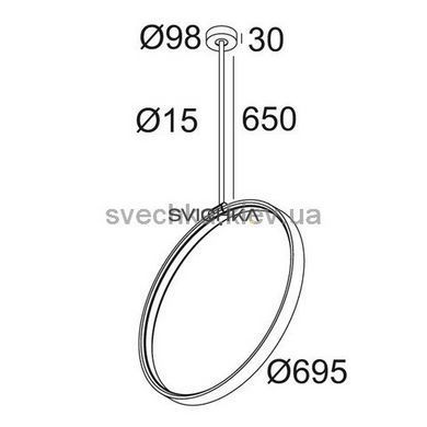 Подвесной светильник Delta Light SUPERLOOP VR 70 SBL 321 407 93 B