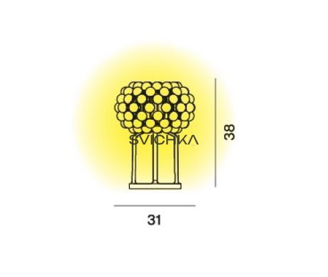 Настільна лампа Foscarini Caboche Plus, Transparent