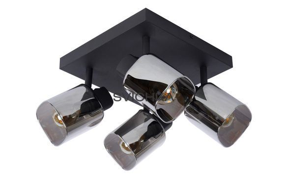 Стельовий точковий світильник Lucide ALION 4xE14 Black, BLACK