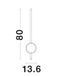Настінний світильник Nova Luce CLOCK 80, Black