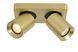 Стельовий точковий світильник Lucide NIGEL LED Dim to warm GU10 2x5W 2200K/3000K Matt Gold / Brass, Matt Gold / Brass