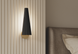 Настінний світильник Aromas Bion, Brass/Black, латунь, черный, Латунь, Чорний