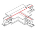 Соединитель Т-образный для 3-х фазной трековой системы Nowodvorski 8240 CTLS Recessed Power T Connector Left 2, Black