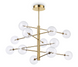Люстра Ideal Lux 200125 EQUINOXE SP12, Brass\Clear