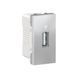 USB-конектор USB Schneider Electric Unica New 1 модуль, алюминий, Алюміній