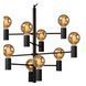 Підвісний світильник Lucide LEANNE &Oslash; 65 cm 10xE27 Black, BLACK