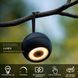 Аккумуляторный настенный светильник для дома и улицы Lucide LUNEX Battery pack/batteries LED Dim. 1x2W 3000K IP54 Magnetic Black, BLACK, Черный, Черный