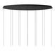 Підвісний світильник Lucide CALINA LED Dim. 12x7,7W 2700K Black, BLACK, Опал, Опал