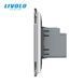 Розетка USB Type-C з Power Delivery 45W Livolo білий (VL-C7-FCUC-2WP)