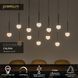 Підвісний світильник Lucide CALINA LED Dim. 12x7,7W 2700K Black, BLACK, Опал, Опал