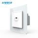Розетка USB Type-C з Power Delivery 45W Livolo білий (VL-C7-FCUC-2WP)