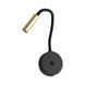 Бра на гнучкій ніжці TK Lighting LAGOS USB, Black/Gold