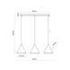 Подвесной светильник TK-Lighting CONO 3 S STRIP, Black